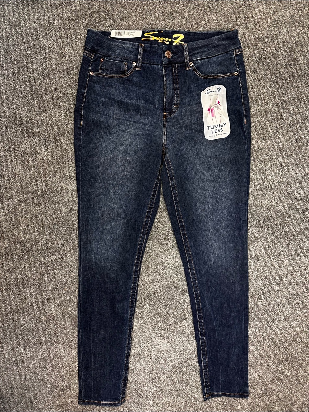 Seven7 Women's Dark Indigo Skinny Jeans